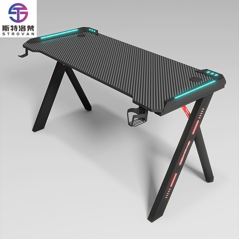 Pc Gaming Cafe - Black Color Modern Gaming Table Pc