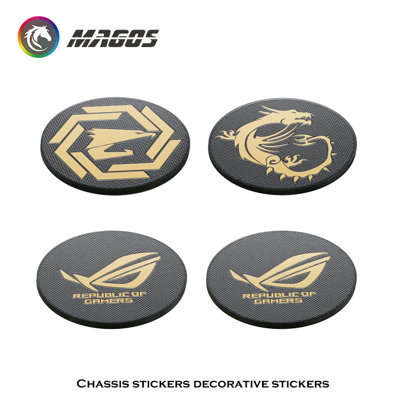 Pc Gaming Essentials - Computer Case Fan Metal Sticker ROG