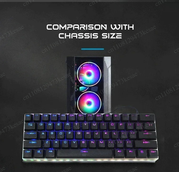Anti-Ghosting Keyboard - K605 60% Mechanical Gaming Keyboard 61