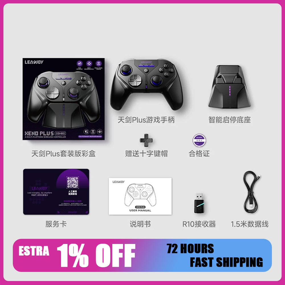 Pc Gaming Xbox Controller - Leadjoy XNeo Plus Gamepad 3Mode Wireless