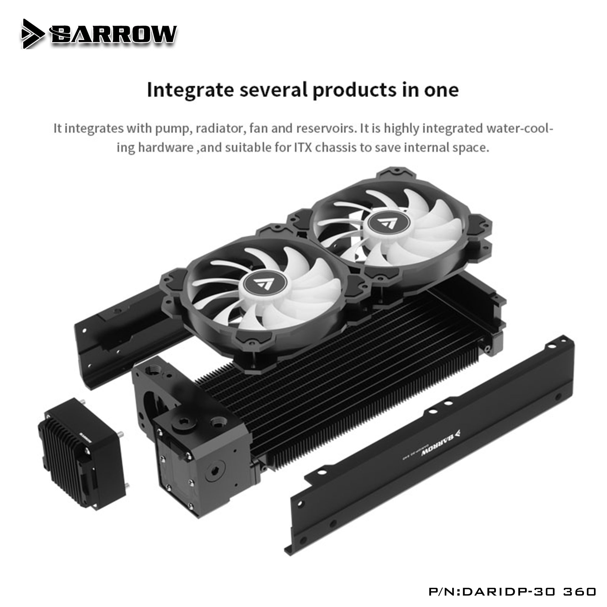 Pc Gaming Rgb - Barrow DARIDP-30 PC Water Cooling Kit