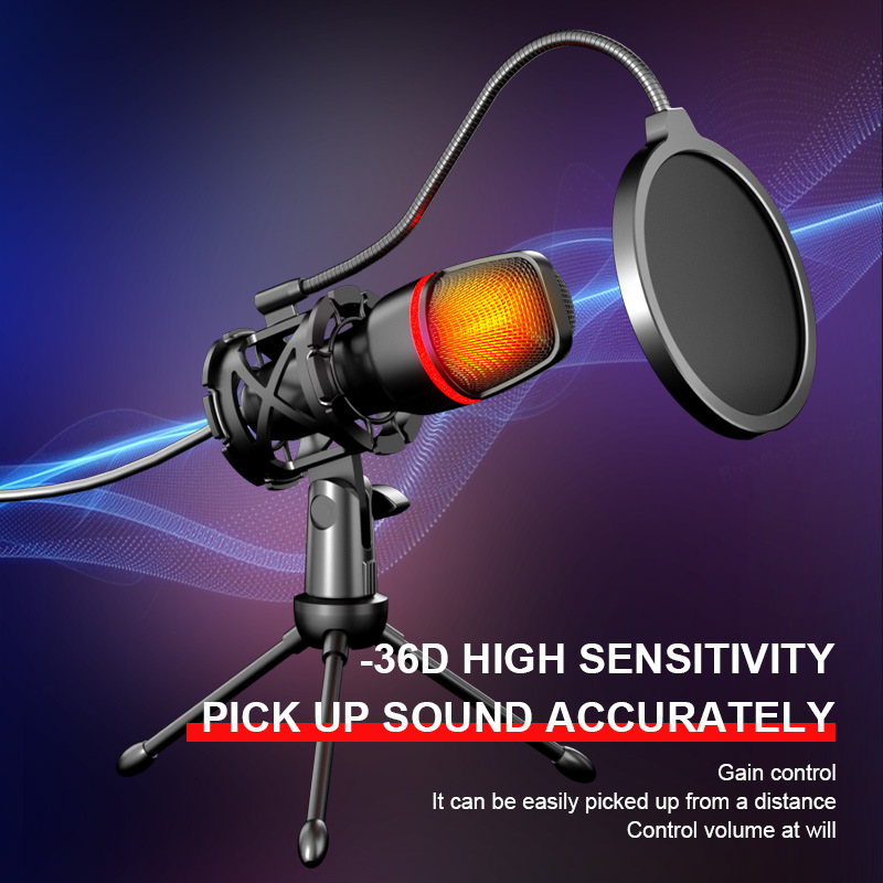 Pc Gaming Youtuber - Professional Gaming USB Cardioid Condenser Microphone