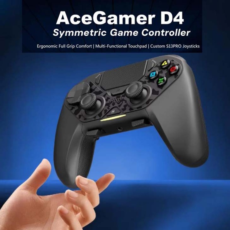 Pc Gaming Essentials - AceGamer D4 Wireless Steam Controller Symmetric
