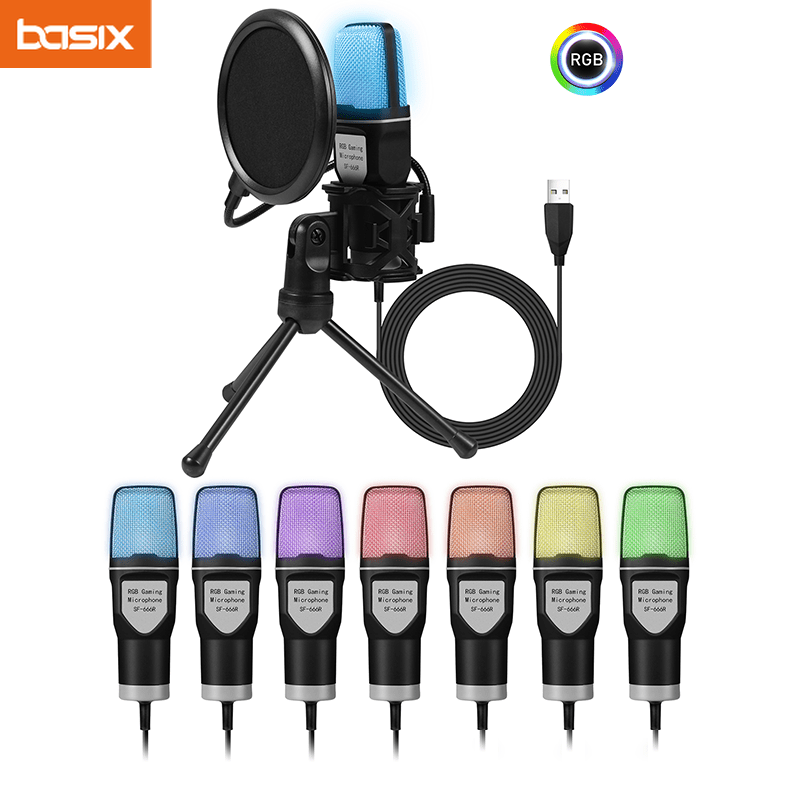 Pc Gaming Rgb - Gaming USB Microphone for PC Condenser