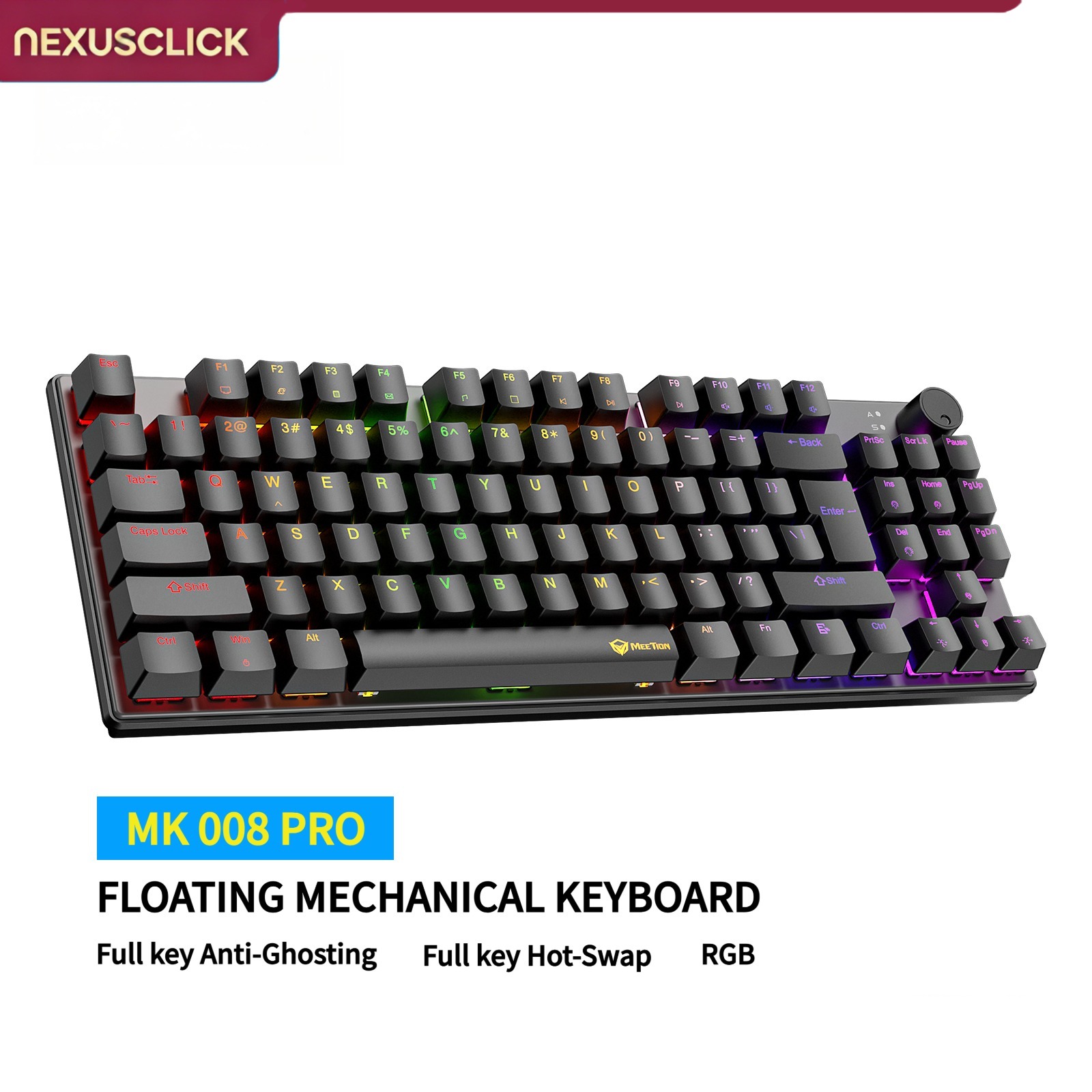 NexusClick 88 Key Hot Swappabl - огляд і ціна Anti-Ghosting Keyboard