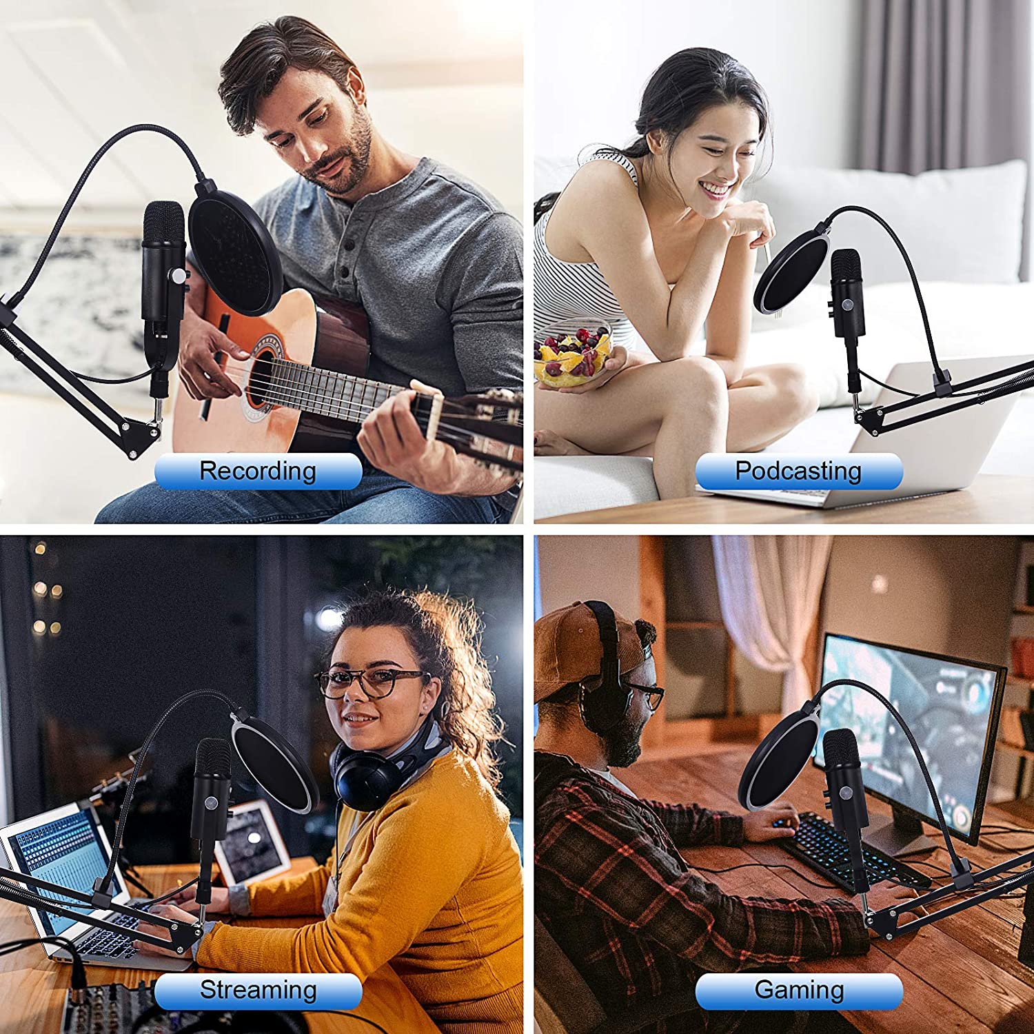 BM86 USB Condenser Microphone  - огляд і ціна Pc Gaming Youtuber