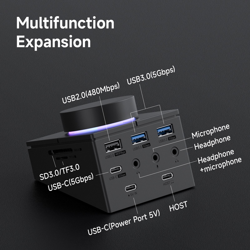 Hagibis Knob USB C Hub With Sh - огляд і ціна Usb Hub Gaming