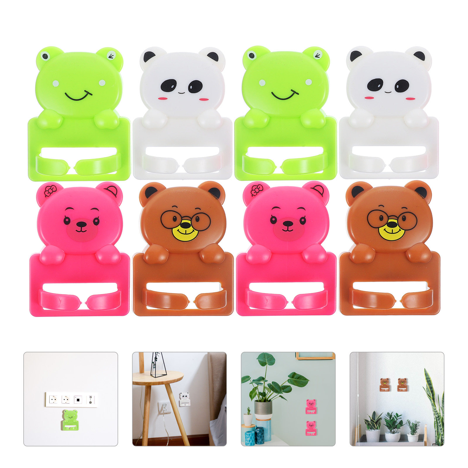 8 Pcs Cartoon Suction Cup Hook - огляд і ціна Desk Cable Organizer
