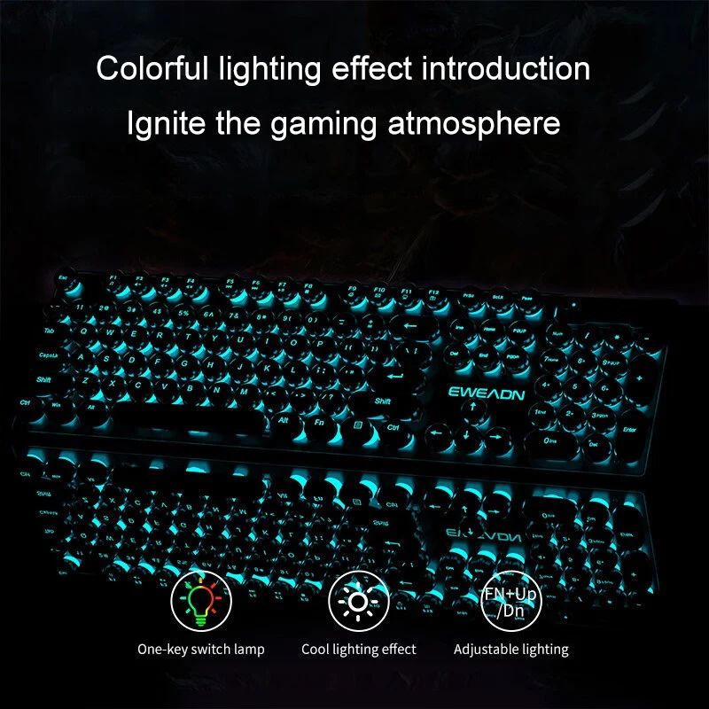 Retro Punk Mechanical Feel Key - огляд і ціна Pc Gaming Rgb