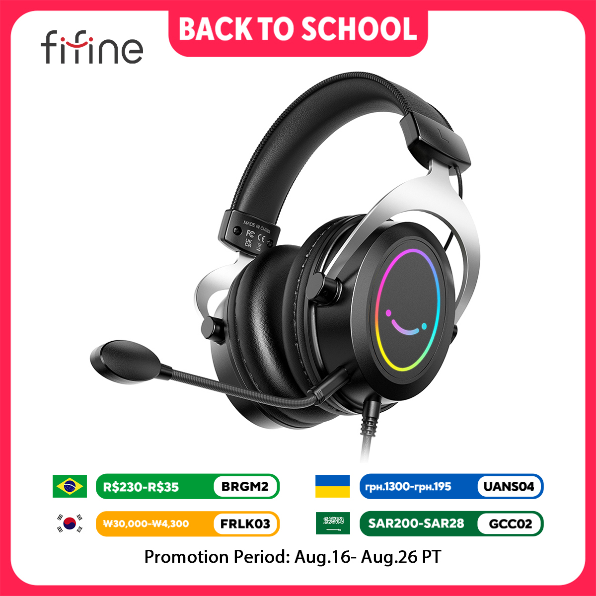 FIFINE Gaming Headpset with Dy - огляд і ціна Pc Gaming Xbox Controller