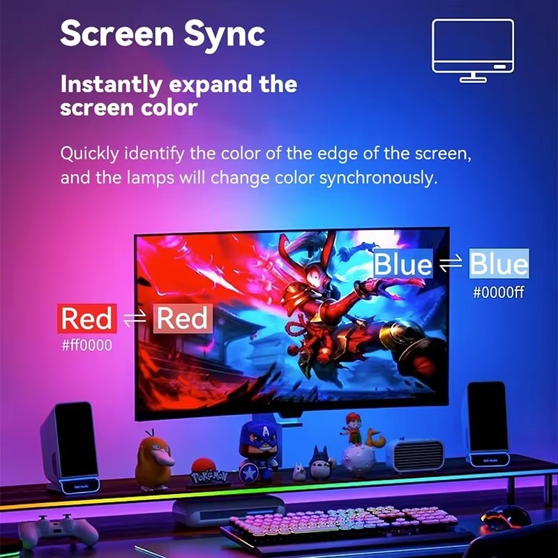 RGB Gaming Lights Strip Monito - огляд і ціна Pc Gaming Rgb
