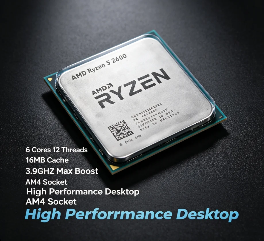 AMD R5 2600 AM4 CPU 6 Cores 12 - огляд і ціна Pc Gaming Entry