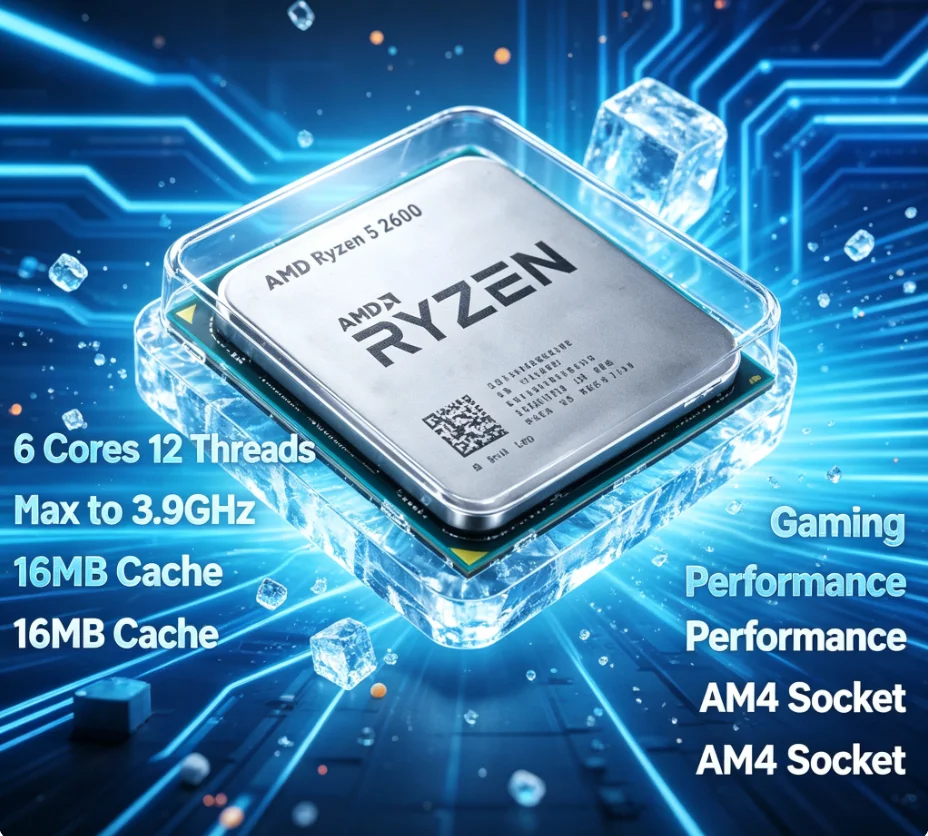 AMD R5 2600 AM4 CPU 6 Cores 12 - огляд і ціна Pc Gaming Entry