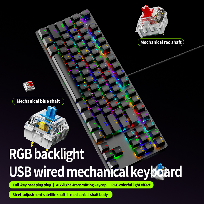 AK87 Hot Swappable Mechanical  - огляд і ціна Anti-Ghosting Keyboard
