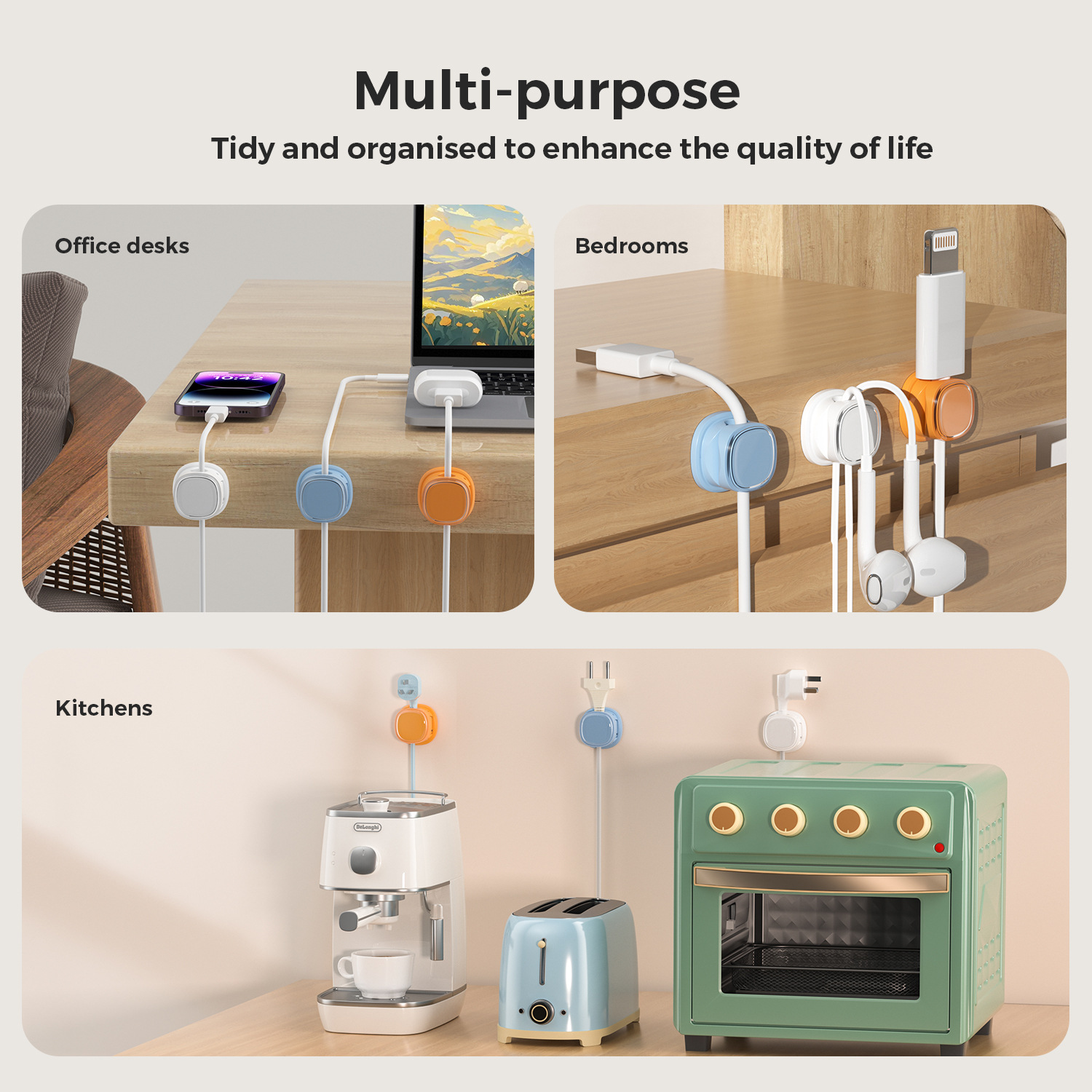 adhesive cable organizer Cable - огляд і ціна Desk Cable Organizer
