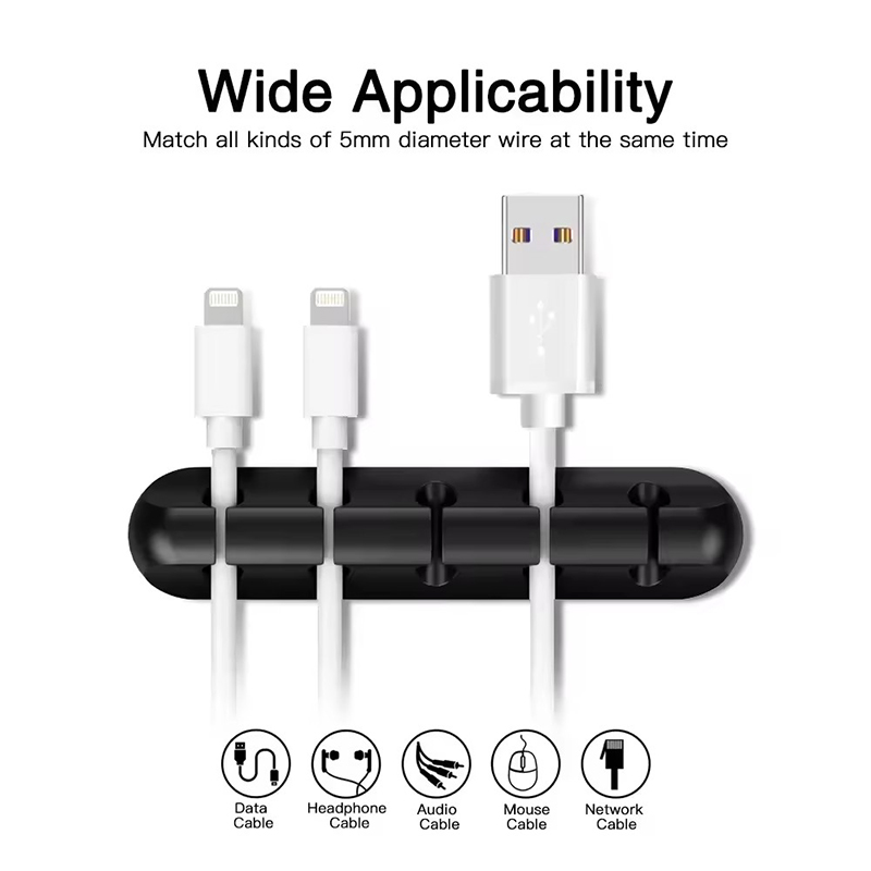 Silicone USB Cable Clip Winder - огляд і ціна Desk Cable Organizer