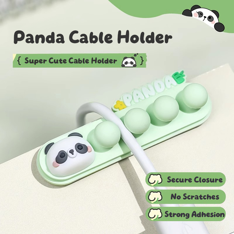 Cartoon Panda Cable Holder: Se - огляд і ціна Desk Cable Organizer