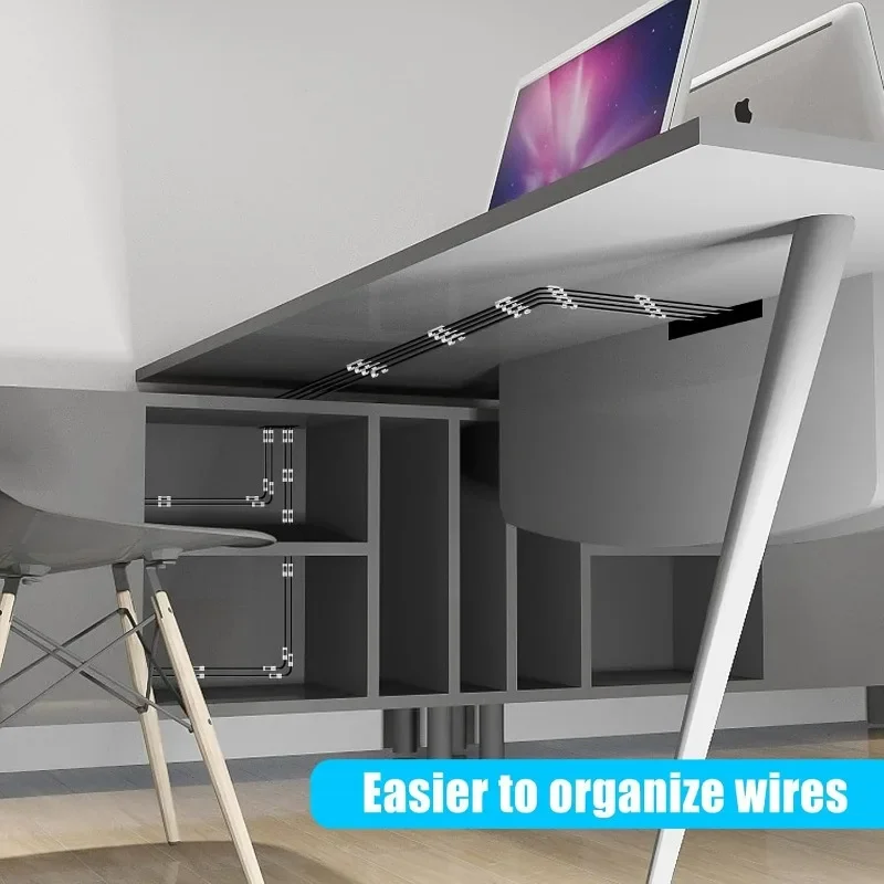 Wire Holder Wall Cable Clips S - огляд і ціна Desk Cable Organizer