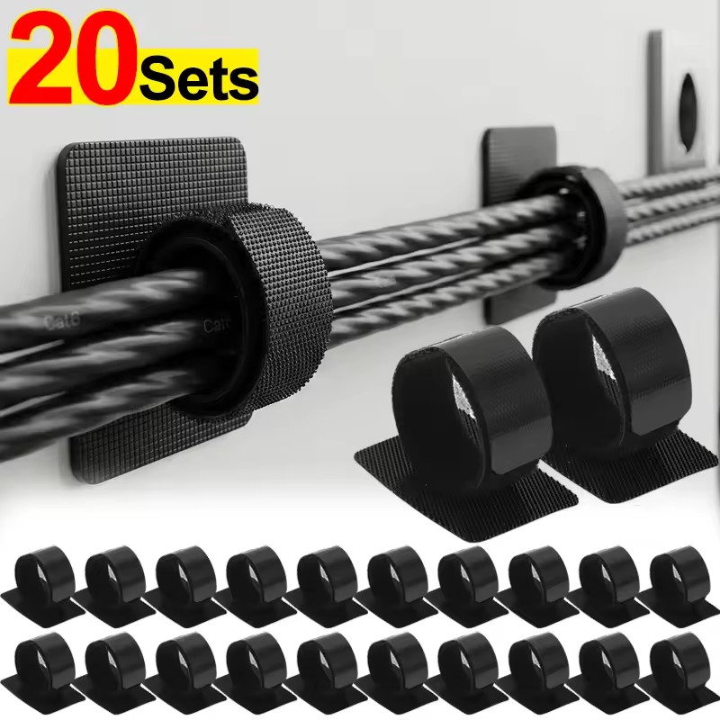 Adhesive Under Desk Cable Ties - огляд і ціна Desk Cable Organizer