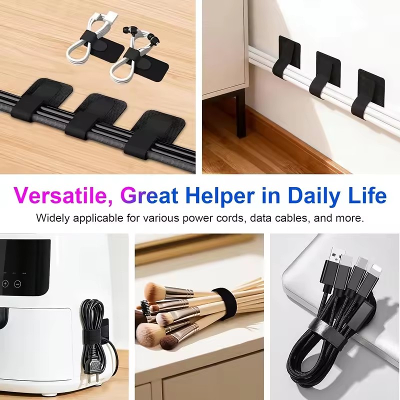 Adhesive Under Desk Cable Ties - огляд і ціна Desk Cable Organizer
