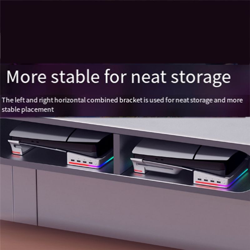 For PS5 Slim/Pro Stand With Li - огляд і ціна Usb Hub Gaming