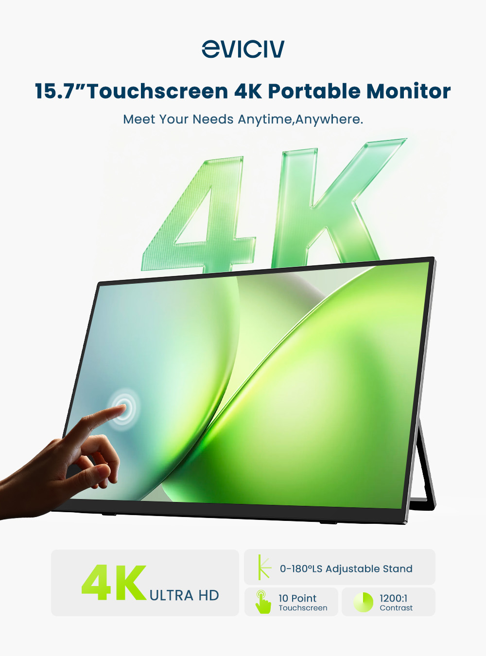 EVICIV 4K Portable Monitor 10- - огляд і ціна Pc Zotac Gaming