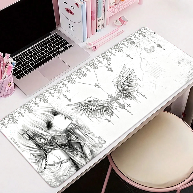 Leather Mousepad Black White A - огляд і ціна Gaming Pc Equipment