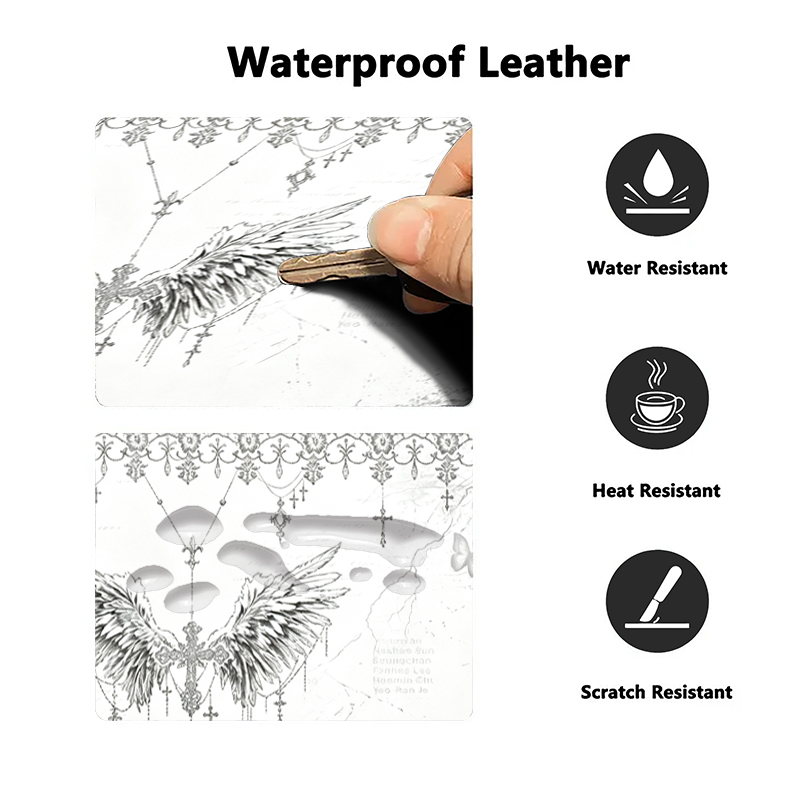 Leather Mousepad Black White A - огляд і ціна Gaming Pc Equipment