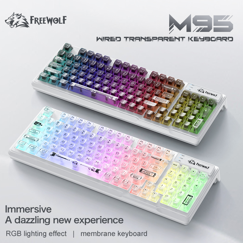 Wired RGB Transparent Keyboard - огляд і ціна Anti-Ghosting Keyboard