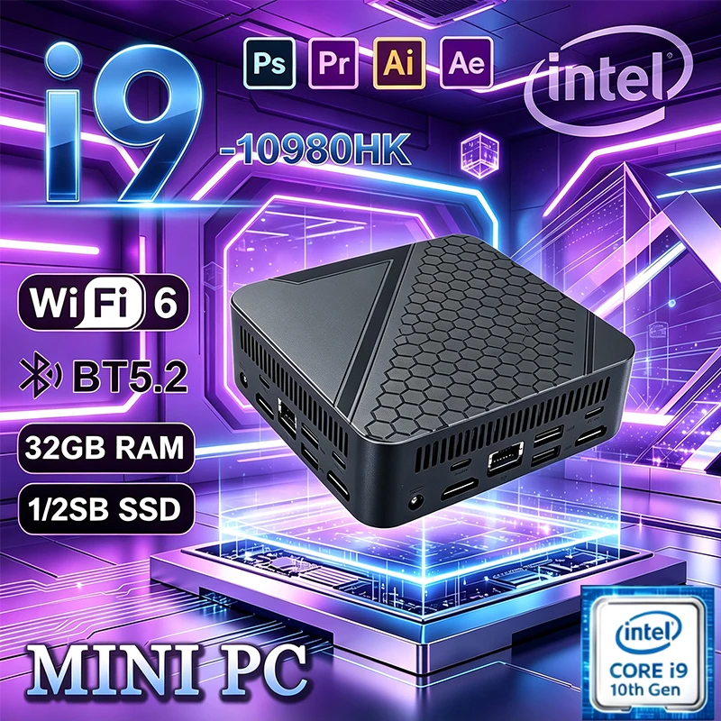 Mini PC Multi-purpose Intel I9 - огляд і ціна Pc Gaming Ram 32Gb