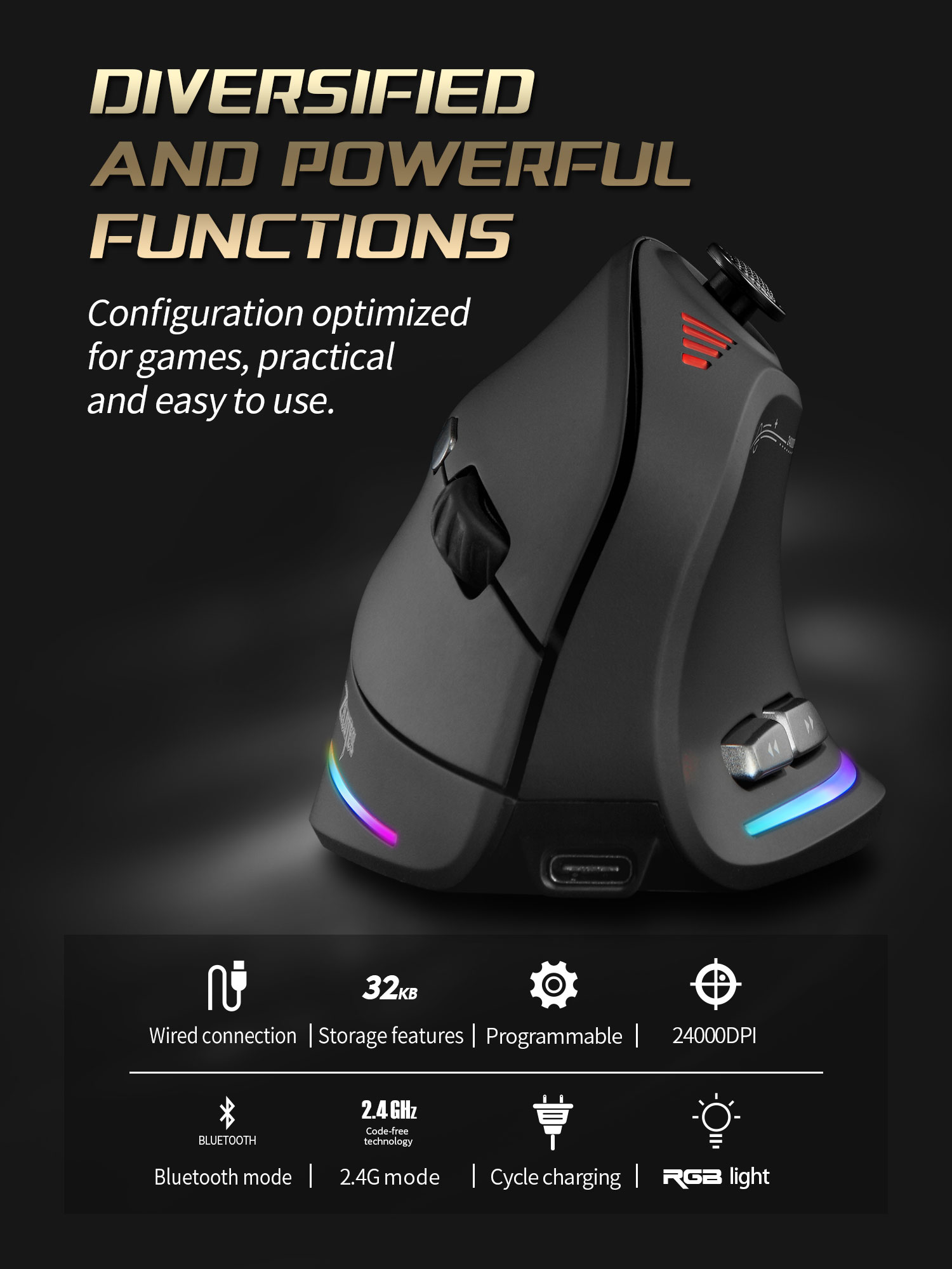 Jomaa RGB Backlit Wireless Ver - огляд і ціна Pc Gaming Rgb